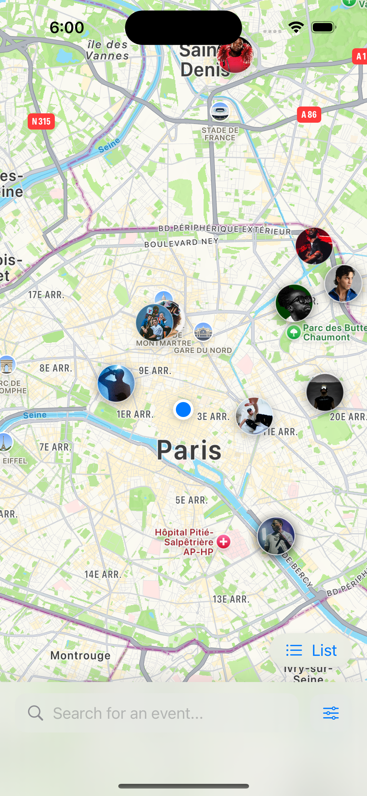 By The Way app map view